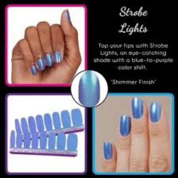 Color Street Nail Polish Strips-Retired Bundle-Paint The Town & Strobe Lights - Picture 4 of 5